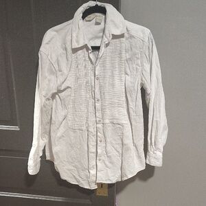 J. Jill White Cotton Shirt